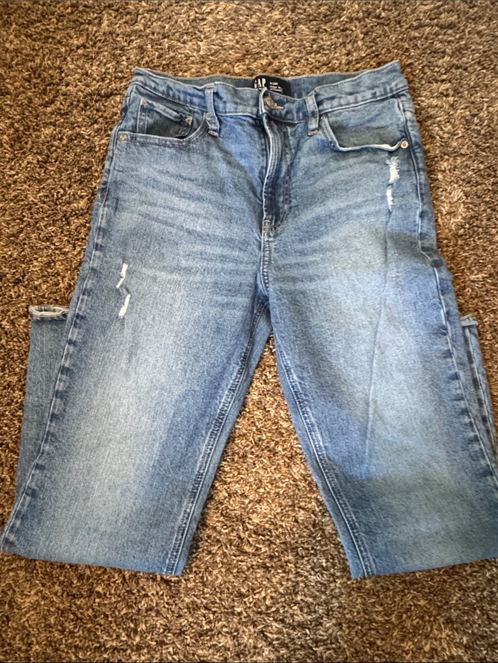 GAP Light Blue ankle jeans - Distressed Detail